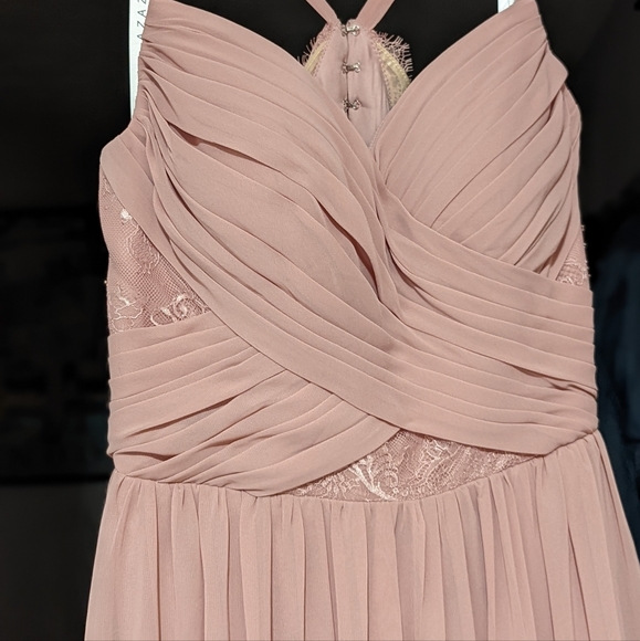 Azazie Leslie Bridesmaid Dress - Dusty Rose (Discontinued Color) - Picture 4 of 11